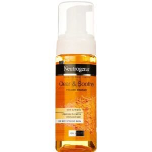 Neutrogena Clear & Soothe Turmeric Mousse Cleanser, 150 ml (Restlager)